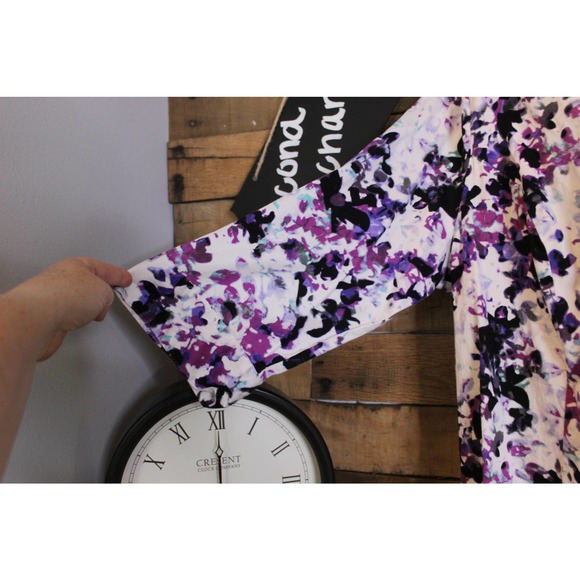 SALE-Apt. 9 women's modern abstract floral button up dress shirt size 1x - Picture 7 of 11